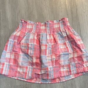 Vineyard Vines Pink and Blue Plaid Mini Skirt
